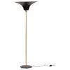 Retro Adjustable Brass Floor Lamp, Matte Black