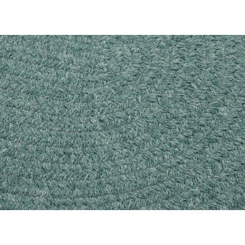 Colonial Mills Bristol WL27 Teal Traditional Area Rug, Round 8'x8'