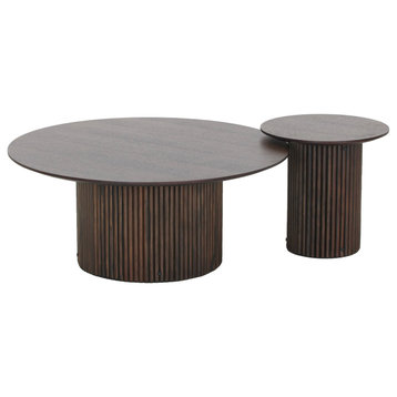 Modrest Lusk Modern Mid Century Coffee and End Table Set