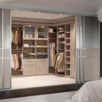 Room Division with Sliding Door by California Closets