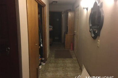 Bi-Parting Barn Door Hardware Application Transforms Long, Narrow Hallway