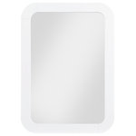 Meridian Furniture - Artisto Mirror, White - Make organizing a stylish affair when you bring home this Artisto mirror. This beautiful mirror features an elegantly eye-catching design with its rich wood veneer white finish.