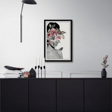 "Blooming Floral Beauty" Framed Painting Print