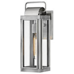 Hinkley - Hinkley 2840AL-LL Sag Harb, 1 Light Small Outdoor Wall in Traditional - Sag Harbor unites updated elements with time-testeSag Harbor 1 Light S Antique Brushed Alum *UL: Suitable for wet locations Energy Star Qualified: n/a ADA Certified: n/a  *Number of Lights: 1-*Wattage:100w Incandescent bulb(s) *Bulb Included:No *Bulb Type:Incandescent *Finish Type:Antique Brushed Aluminum