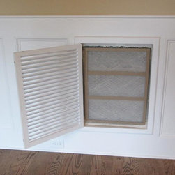 Installed Wood Return Air Filter Grille - Registers Grilles And Vents