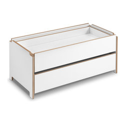 HARRY stackable shelving, shelf with 2 drawers 43,5 cm - Shelving