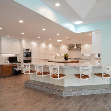 Kitchen Snack Bar Seating-METAL WITH WOOD SEATS