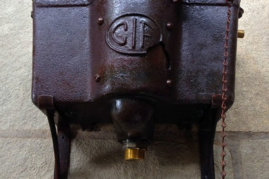 Cast iron cistern