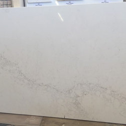 Calacatta Quartz 63 x 25 1/2 Flat edge at front - Kitchen Countertops