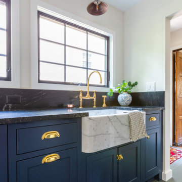 Window Wall with Marble Sink