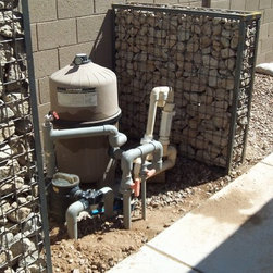 Gabion Pool Renovation - Garden Statues And Yard Art