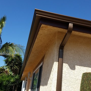 5 inch K-Style Gutters in Rustic Copper Aluminum, South Los Angeles