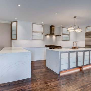 Contemporary Kitchen in Traditional Home