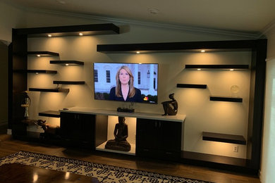 Trendy home design photo in Miami