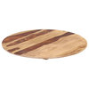 vidaXL Solid Wood Sheesham Table Top Ø31.5"x(0.59"-0.63") Round Replacement
