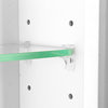 Fruitville Shaker Style Frameless Recessed Wood Bathroom Medicine Cabinet, 14x22, White Enamel