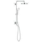 GROHE - 25� Retro-Fit Euphoria Shower System � 2.0gpm - All-in-1 bundle to complete your shower. 17-3/4 in. horizontal swivel shower arm. Switch between hand shower and shower head shower via built-in diverter.