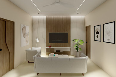 Residential interiors of a DUPLEX Kolkata West International City Salap