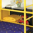 School Bus Design Twin Size Bunk Bed With Front Table and Storage
