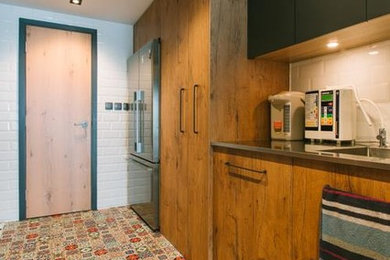 Inspiration for an industrial home design remodel in Hong Kong