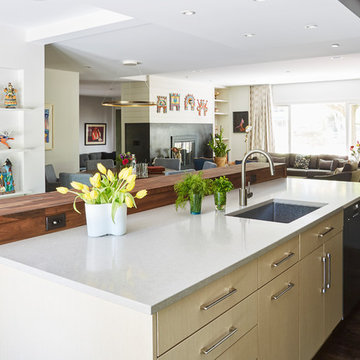 Kitchen Island with View to Great Room