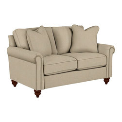 Leighton Premier Loveseat by La-Z-Boy shown in Sandstone - Products
