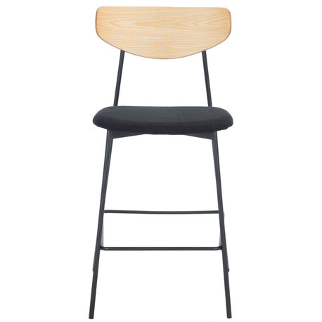 Ryker Counter Stool Oak, Black