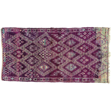 Vintage Moroccan Rug, 05'10 x 11'02