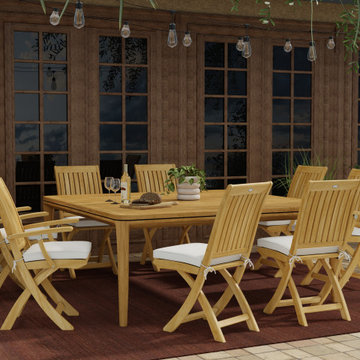 9 pc Veranda Barbuda Square Dining Set