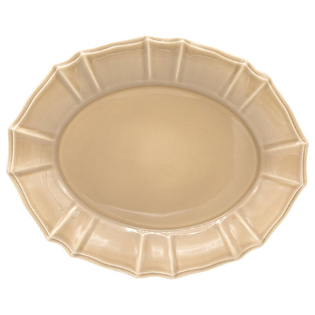 Chloe Oval Platter, Taupe