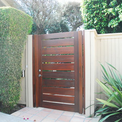 Modern Wood Gates - Home Fencing And Gates