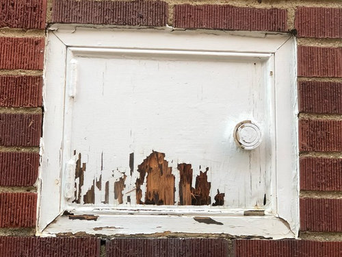 What to do with an old milk door on side of house?