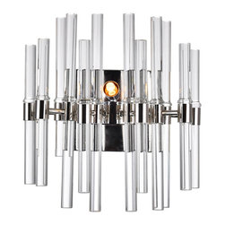 CWI Lighting - 2 Light Wall Light With Polished Nickel Finish - Wall Sconces