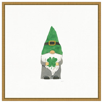 St Patricks Day Gnomes II by Jenaya Jackson Framed Canvas Wall Art