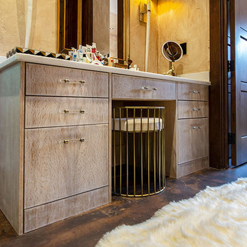 Rustic - Modern Hunting Lodge Master Btahroom Vanity