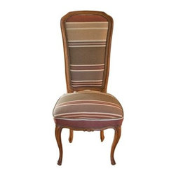 Antique High Back Chair with Pierre Frey Fabric - Products