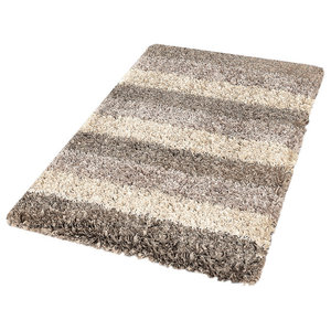 Taupe Modern Non Slip Washable Bathroom Rug Lounge Modern