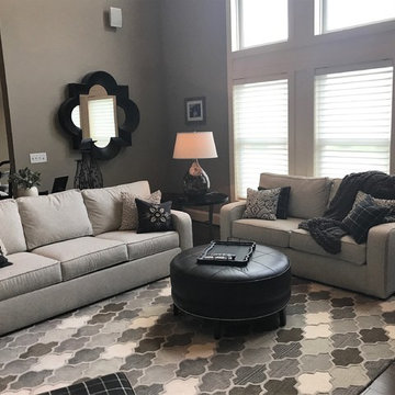 Casual Grey Family Room