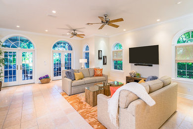 Trendy home design photo in Miami