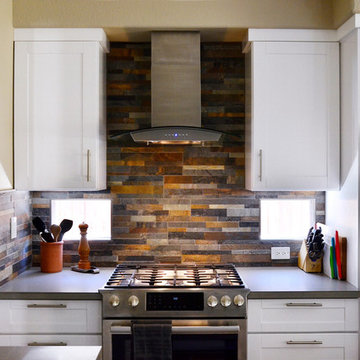 Gatlin White Shaker Transitional Kitchen