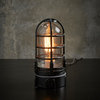 The "Vapor Touch" Hammered Black industrial touch lamp