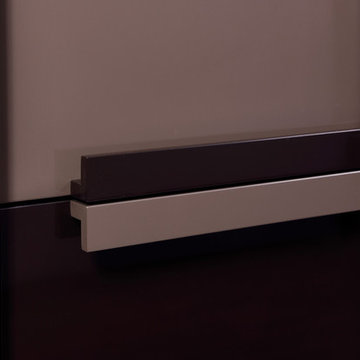 Corian set in midcentury modern style