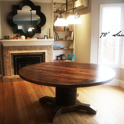 Round Reclaimed Wood Tables - Products