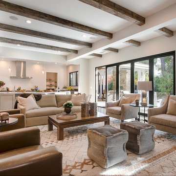 Orinda Hills, CA. Full Service Interior Design Firm. Living Room & Kitchen