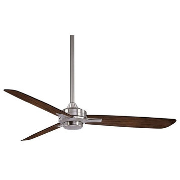 Ceiling Fan Brushed Nickel With Medium Maple
