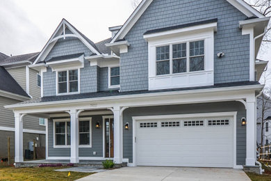Inspiration for a transitional exterior home remodel in DC Metro