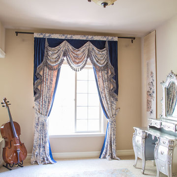 Valance curtains with swags and tails by celuce.com