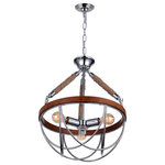 CWI Lighting - Parana 3 Light Down Chandelier With Chrome Finish - You might only need the Para 3 Light Chandelier to bring flair and character to your living room or dining room. This simple yet detailed down chandelier has a warm glow and a warm beauty that can make spaces that look a little uninteresting feel more compelling. Thanks to its refined rustic style, this light source is bound to change the way you see and use a space. Feel confident with your purchase and rest assured. This fixture comes with a one year warranty against manufacturers defects to give you peace of mind that your product will be in perfect condition.