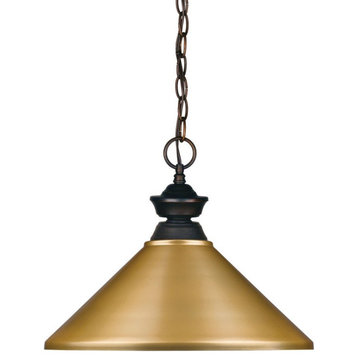 1 Light Pendant-Olde Bronze Finish - Pendants - 372-BEL-2273908 - Bailey Street