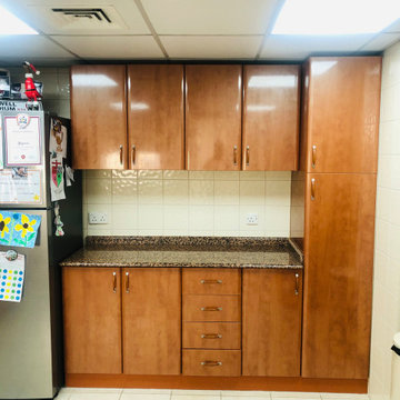 Kitchen cabinet before wrapping - Dubai